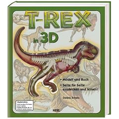 T-Rex in 3D: Modell und Buch. Seite f�r Seite entdecken und lernen!