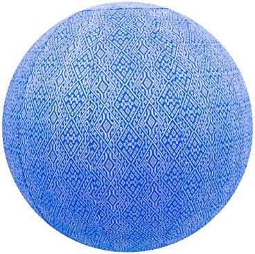 55cm Exercise Ball Cover, yoga ball cover, balance ball cover, birthing ball cover, 100% cotton - Tribal Blue