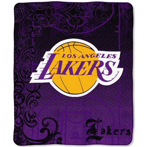 NBA Los Angeles Lakers 50-Inch-by-60-Inch Micro Raschel Throw 