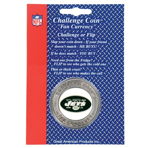New York Jets NFL Challenge Coin/Lucky Poker Chip
