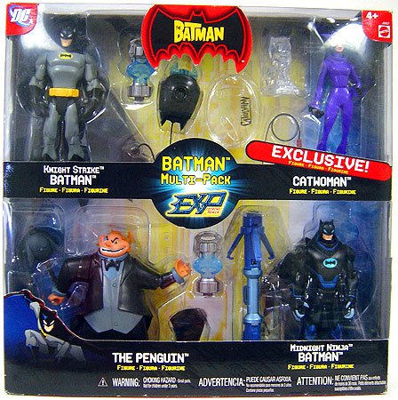  The Batman EXP Extreme Power Multi Pack Exclusive Knight Strike Batman, Catwoman, The Penguin Midnight Ninja Batman
