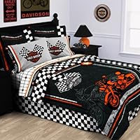 Harley Davidson Racing Flag Pillowcase