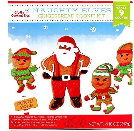 Snowball Fighting Elf Cookie Kit (3 Unit Per Order) - Perfect Christmas Gift for the Holidays