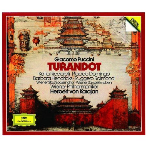 Cover image : Puccini - Turandot / Ricciarelli · Domingo · Hendricks · Raimondi · Wiener Phil. · Karajan