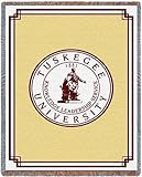 Tuskegee Univ Seal - 69 x 48 Blanket/Throw - Tuskegee Golden Tigers