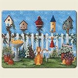 Garden Cats Small Tempered Glass Cutting Board