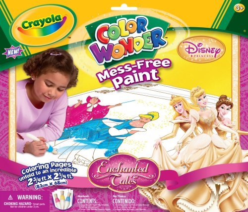 Crayola Color Wonder Paint and Mega Coloring Sheets Disney Princess