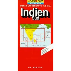 India: Southern Region/Sri Lanka (World Map)