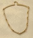 Gold Bar Links Tie Chain for Men