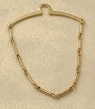 Gold Bar Links Tie Chain for Men