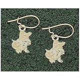 Logo Art Florida Gators 10K Gold Team Logo 1/2 Dangle Earrings