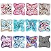 b.m.c BMC 12pc Women's Silky Scarf Square Mixed Pattern & Colors Fashion Accessory Set - Various Packs