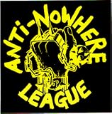 Anti-Nowhere League - Yellow & Black Fist Logo - 4 Square Sticker / Decal