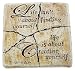 Beautiful 'Life' Message Stone Effect Garden Plaque