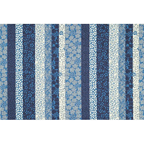 FUROSHIKI- Japanese Traditional Wrapping Cloth (Kyoto-stripe: Black/Pink)