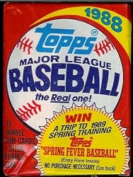 1988 Topps Baseball Cards Unopened Hobby Pack (15 cards per pack)
