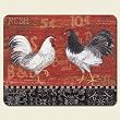 Highland Graphics-Country Touch-Chicken Tempered Glass Cutting Board