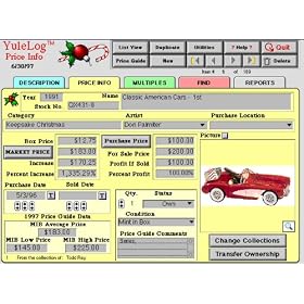 YuleLog Software for Ornament Collectors - Windows