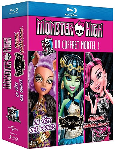 Monster High Collection (3 Films) - 3-Disc Box Set ( Monster High: 13 Wishes / Monster High: Ghouls Rule! / Monster High: Frights, Camera, Action! ) [ Blu-Ray, Reg.A/B/C Import - France ]