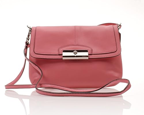 pink leather coach