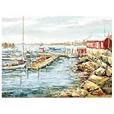 Boat House on Kennebunkport Harbor by Jan Lower - 28x21