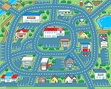 Driving Around Town Foldable Play Mat 40 x 50