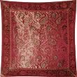 ShalinCraft Pillow Cover Home Interiors India Handmade Gift Silk Fabric 16x16 inches (bcbr306)