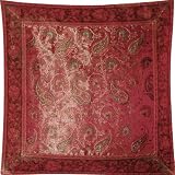 ShalinCraft Pillow Cover Home Interiors India Handmade Gift Silk Fabric 16x16 inches (bcbr306)