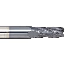 Melin Tool CCMG-M Solid Carbide Square Nose End Mill, General Purpose, AlTiN Coated, Single Cut, Multi-Flute, Center Cutting