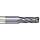Melin Tool CCMG-M Solid Carbide Square Nose End Mill, General Purpose, AlTiN Coated, Single Cut, Multi-Flute, Center Cutting