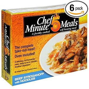 Chef 5 Minute Meals Beef Stroganoff with Noodles (Pack of 6) by Chef 5 Minute Meals
