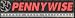 Pennywise - Hermosa Beach, California Rectangle Logo - Sticker / Decal