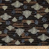 Robert Kaufman All That Jazz Metallic Music Black Fabric By The Yard