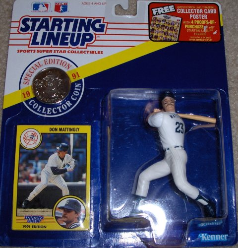 Childrens Toyshop  Toys : Don Mattingly 1991 MLB Starting Lineup