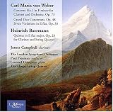Weber: Concerto for clarinet No1; Grand Duo concertante in Bf