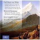 Weber: Concerto for clarinet No1; Grand Duo concertante in Bf by  James Campbell, Heinrich Joseph Baermann, Carl Maria von Weber, Paul Freeman, and London Symphony Orchestra 