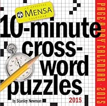 Mensa 10-Minute Crossword Puzzles 2015 Page-A-Day Calendar