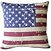 Leaveland American Simple Retro Style Flag The Stars and The Stripes Sofa Simple Home Decor Design Throw Pillow Case Decor Cushion Covers Square 1818 Inch Beige Cotton Blend Linen