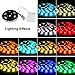 TEQIN 200CM 5050 Waterproof IP65 RGB LED Strip Lights with Battery Box Lamp 4.5V for Home Outdoor Lighting Craft Hobby Light Decoration