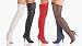 Legend-8868, 4 Pull-On Thigh-High Leather Boots with Elasticated Gusset in 5 Colors and Sizes 6-16, by Pleaser USA