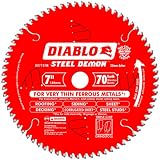 Freud D0770FM Diablo Steel Demon Ferrous Cutting Saw Blade 7-Inch/180 mm by 70t 20 mm arbor