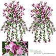 TWO 45" Artificial Bougainvillea Hanging Flower Bushes