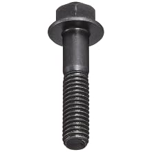 Grade 8 Steel Flange Bolt, Phosphate & Oil Finish, Hex Head, UNC Threads, Hex Head, Meets IFI-111 (2002)/SAE J429 (1999)/ASTM B633 Specifications, 1/2"-13 Thread Size, 4" Length, Partially Threaded, Pack Of 10