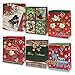 Medium Christmas Bags 12 Pack Christmas Holiday Bags Paper Party Favor Goodies Gift Bags with Assorted Prints for Christmas Favors Bag