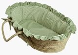 Hoohobbers Designer Baby Moses Basket Sherbert Celery