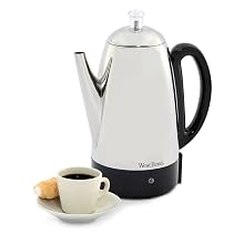 West Bend 54159 Classic Stainless-Steel 12-Cup Percolator