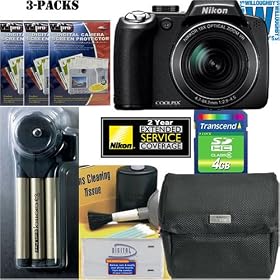 Nikon Coolpix P80 10.1MP Digital Camera with 18x Wide Angle Optical Vibration Reduction... by Nikon
