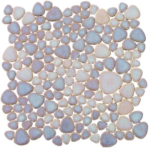 Porcelain Desert Sand Pebble Tile 11x11"