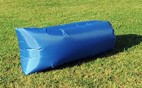 Inflatable Lounger Air Outdoor Sofa - Gigantic Balloon Bed - No Pumps Required! (Dark Blue, Large)