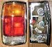 1986-1993 Mazda Pickup Left Side Front Only -- Rear Tail Lamp Light Chrome Trim, replaces OEM UB4089669 Interchange 166-58184AL Partslink MA2800103